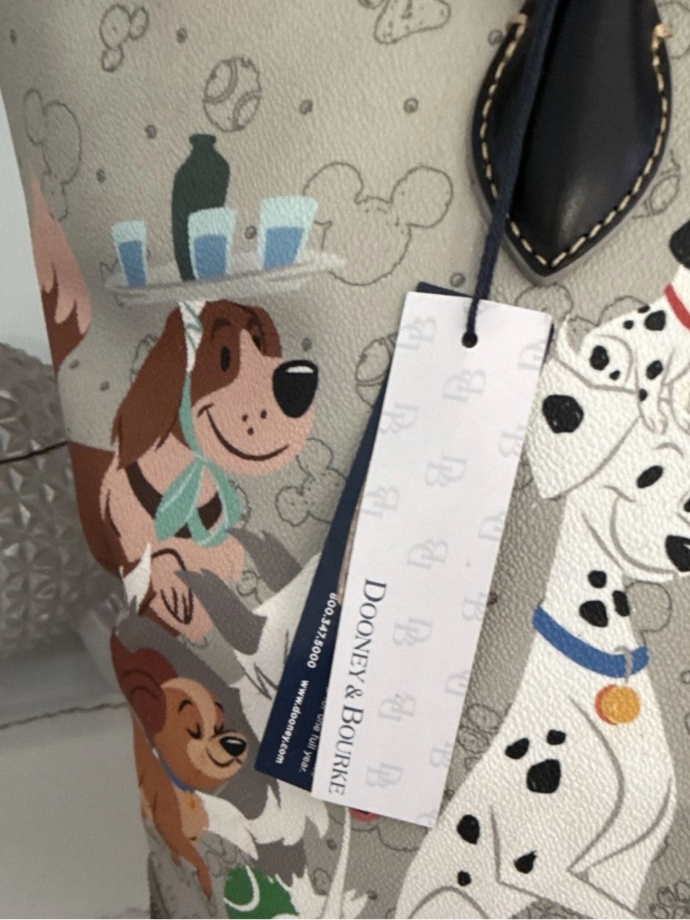 Dooney & Bourke Disney Dogs Shopper Tote - Picture 3 of 10